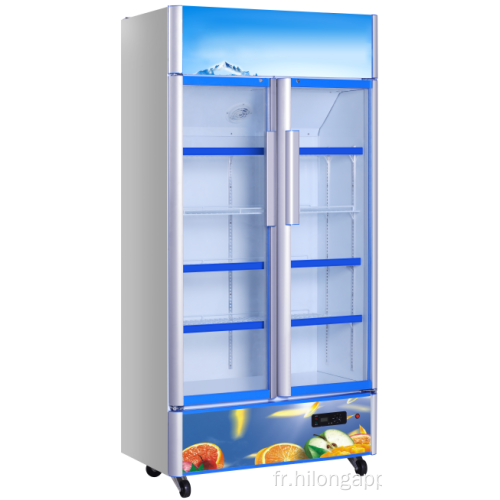 Réfrigérateur commercial d&#39;affichage de porte en verre